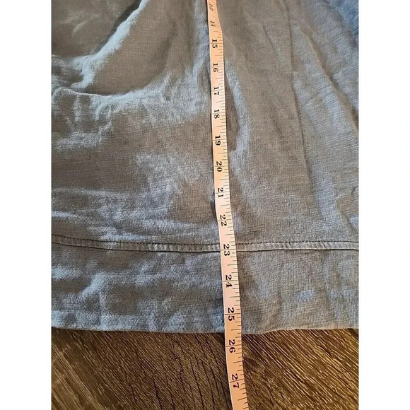 J. Jill Lace Up Long Sleeve Pullover Hoodie Blue Sz XL Terry Oversized Cotton - Picture 8 of 8